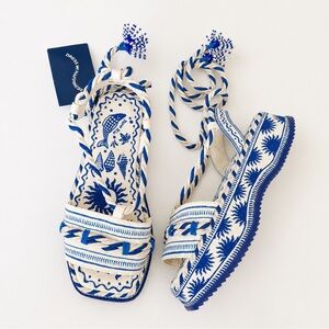 FARM RIO Off White Flatform Sandal